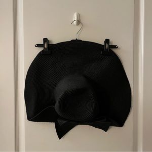 NWOT Black Straw Hat